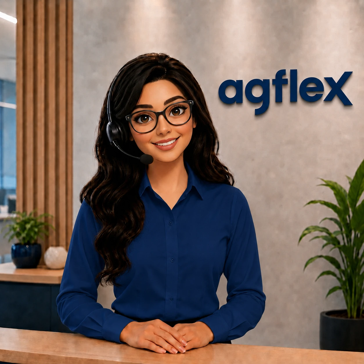 Lia, atendimento especializado da Agflex
